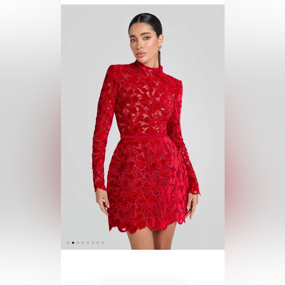 Nadine Merabi Lydia red dress, size small, worn once
